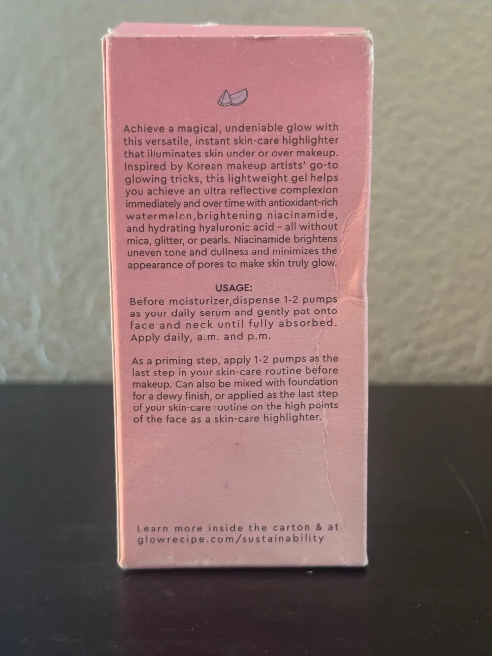 GLOW RECIPE watermelon glow niacinamide dew drops ultimate glow + brightening